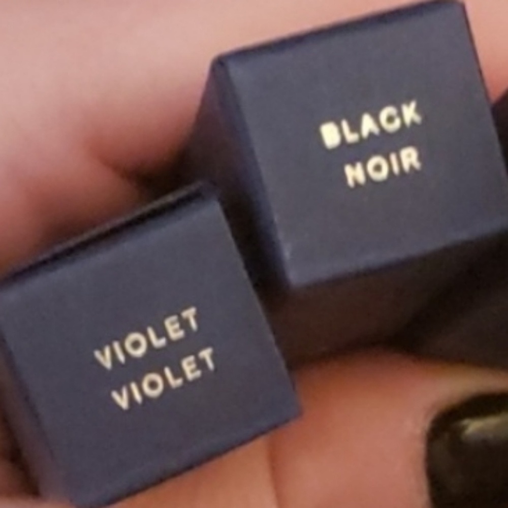 Beautycounter black and violet eyeliner